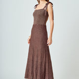 Lurex Sleeveless Maxi Dress