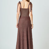Lurex Sleeveless Maxi Dress