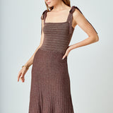 Lurex Sleeveless Maxi Dress