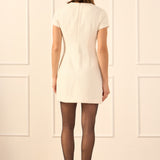 Bow Embellished Mini Dress