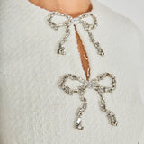 Bow Embellished Mini Dress