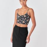 Floral Cropped Tank