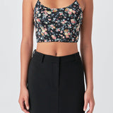 Floral Cropped Tank