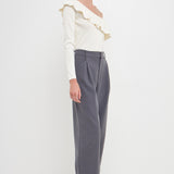 One Shoulder Top With Ruffle