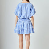 Sequins Ruffled Mini Skirt