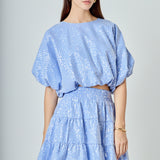 Sequins Ruffled Mini Skirt