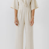 Jumpsuit with Pleated Detail