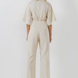 Jumpsuit with Pleated Detail