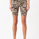 Animal Print Biker Shorts
