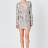 Snake Skin Mini Dress