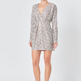 Snake Skin Mini Dress