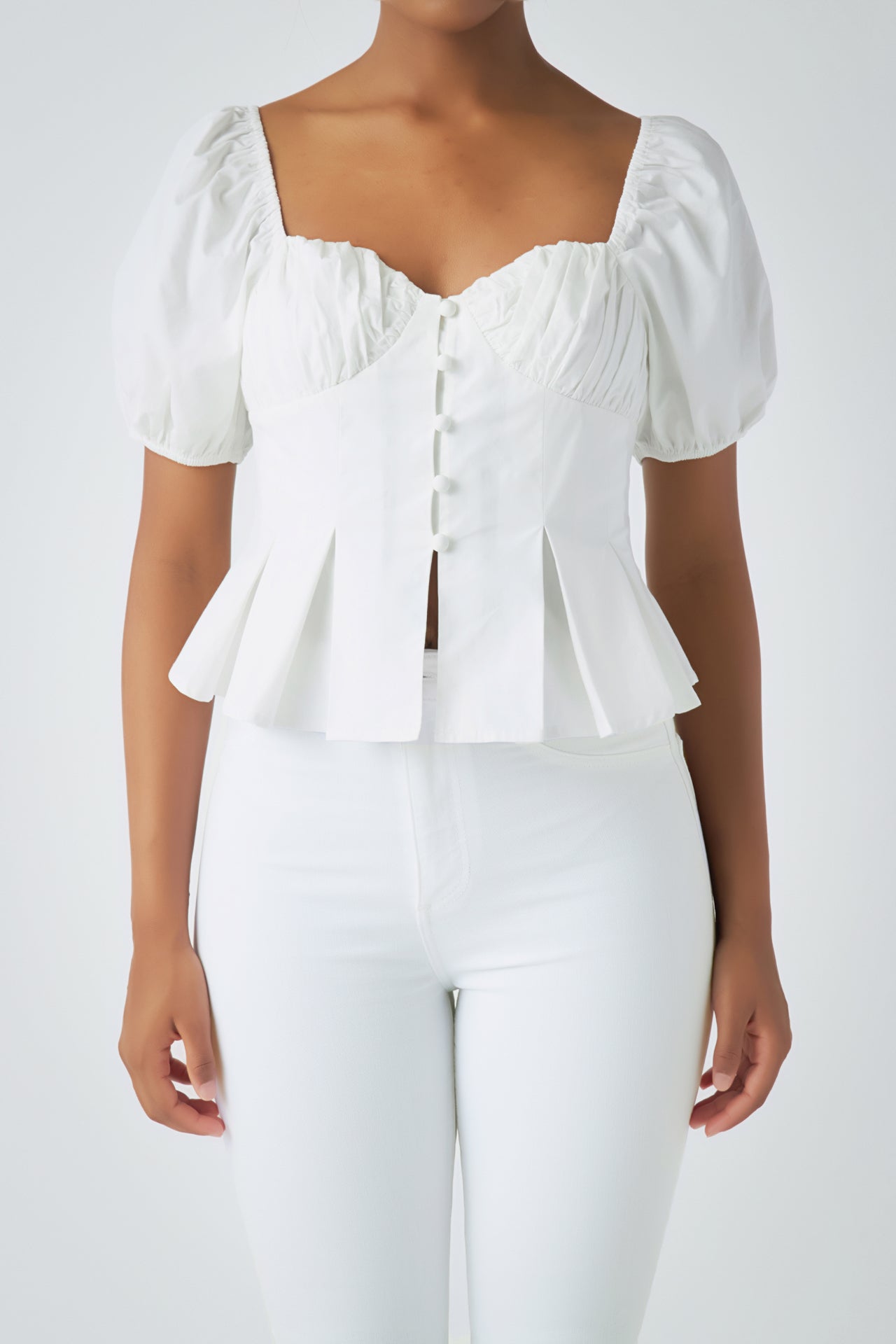 Corset Top with Pleats – Endless Rose