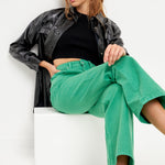 GREY LAB-Color Full Length Wide Leg Jean-JEANS available at Objectrare