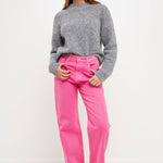 GREY LAB-Color Full Length Wide Leg Jean-JEANS available at Objectrare