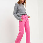 GREY LAB-Color Full Length Wide Leg Jean-JEANS available at Objectrare