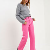 GREY LAB-Color Full Length Wide Leg Jean-JEANS available at Objectrare