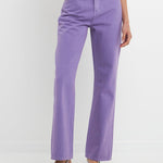 GREY LAB-Color Full Length Wide Leg Jean-JEANS available at Objectrare
