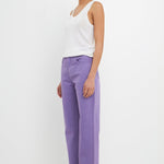 GREY LAB-Color Full Length Wide Leg Jean-JEANS available at Objectrare
