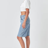 Knotted Top with Short Puff Sleeves