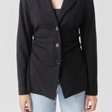 Ruched Blazer