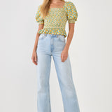 Floral Smocked Top