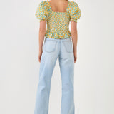 Floral Smocked Top