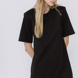 Shoulder Pad T-Shirt Dress