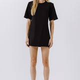 Shoulder Pad T-Shirt Dress