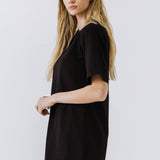 Shoulder Pad T-Shirt Dress