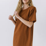 Shoulder Pad T-Shirt Dress