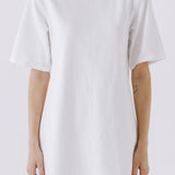 Shoulder Pad T-Shirt Dress