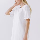 Shoulder Pad T-Shirt Dress