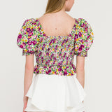 Floral Smocked Top