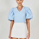 Puff Sleeve Crop Top