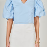 Puff Sleeve Crop Top