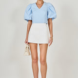 Puff Sleeve Crop Top