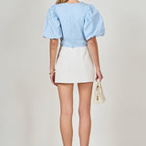 Puff Sleeve Crop Top