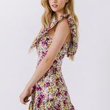 Floral Print Ruffled Dress