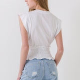 Smocked Waist T-Shirt