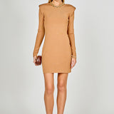 Shoulder Pad Knit Dress