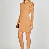 Shoulder Pad Knit Dress
