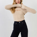 GREY LAB - Super Crop Knit Top - SWEATERS & KNITS available at Objectrare