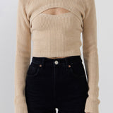 GREY LAB - Super Crop Knit Top - SWEATERS & KNITS available at Objectrare