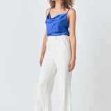 Satin Cowl Neck Top