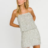 Fringed Mini Skirt