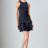 Tiered Ruffle Mini Skirt