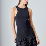 Tiered Ruffle Mini Skirt