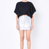 High-Low Cropped T-Shirt