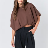 High-Low Cropped T-Shirt