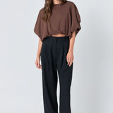 High-Low Cropped T-Shirt